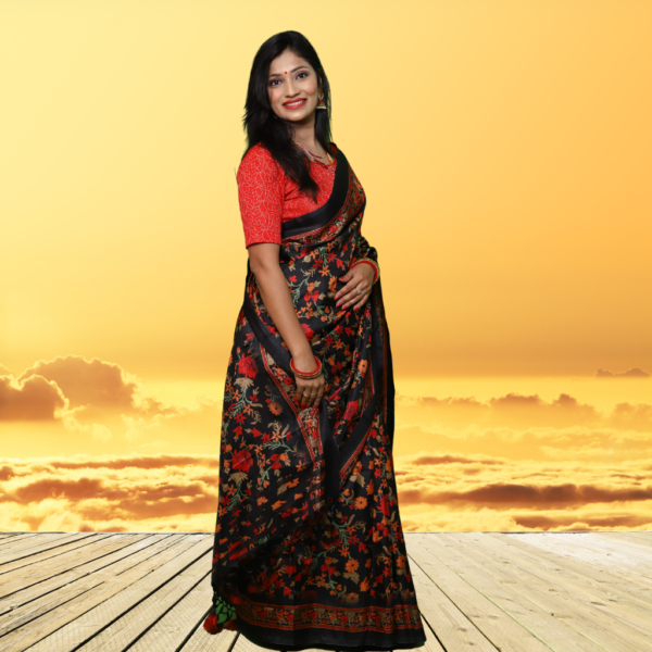 Jute silk saree online shopping