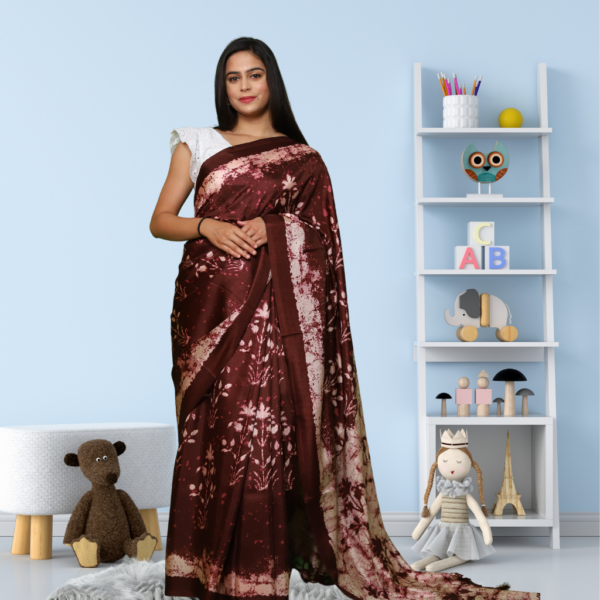 Buy jute silk saree