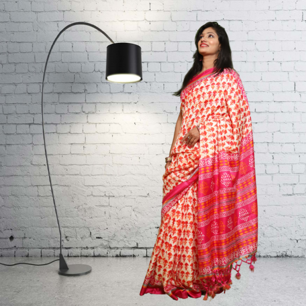 Ethnic jute silk sarees