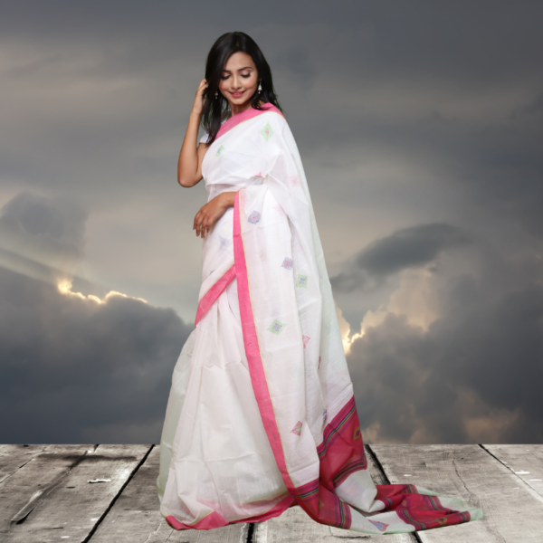 Hand block printed sarees