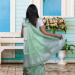 Designer tissue linen sarees