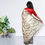 Jute silk saree styles