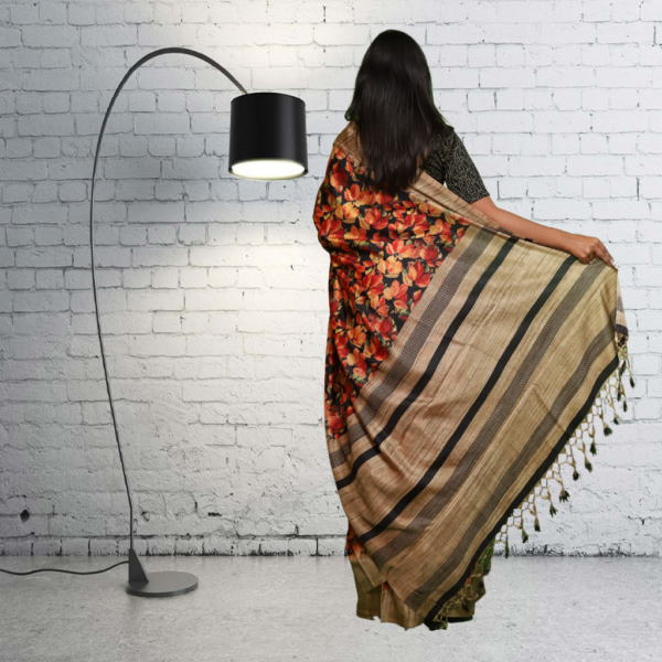 Jute silk saree online shopping