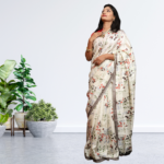 Jute silk saree styles