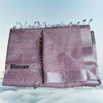 Tissue linen saree sale